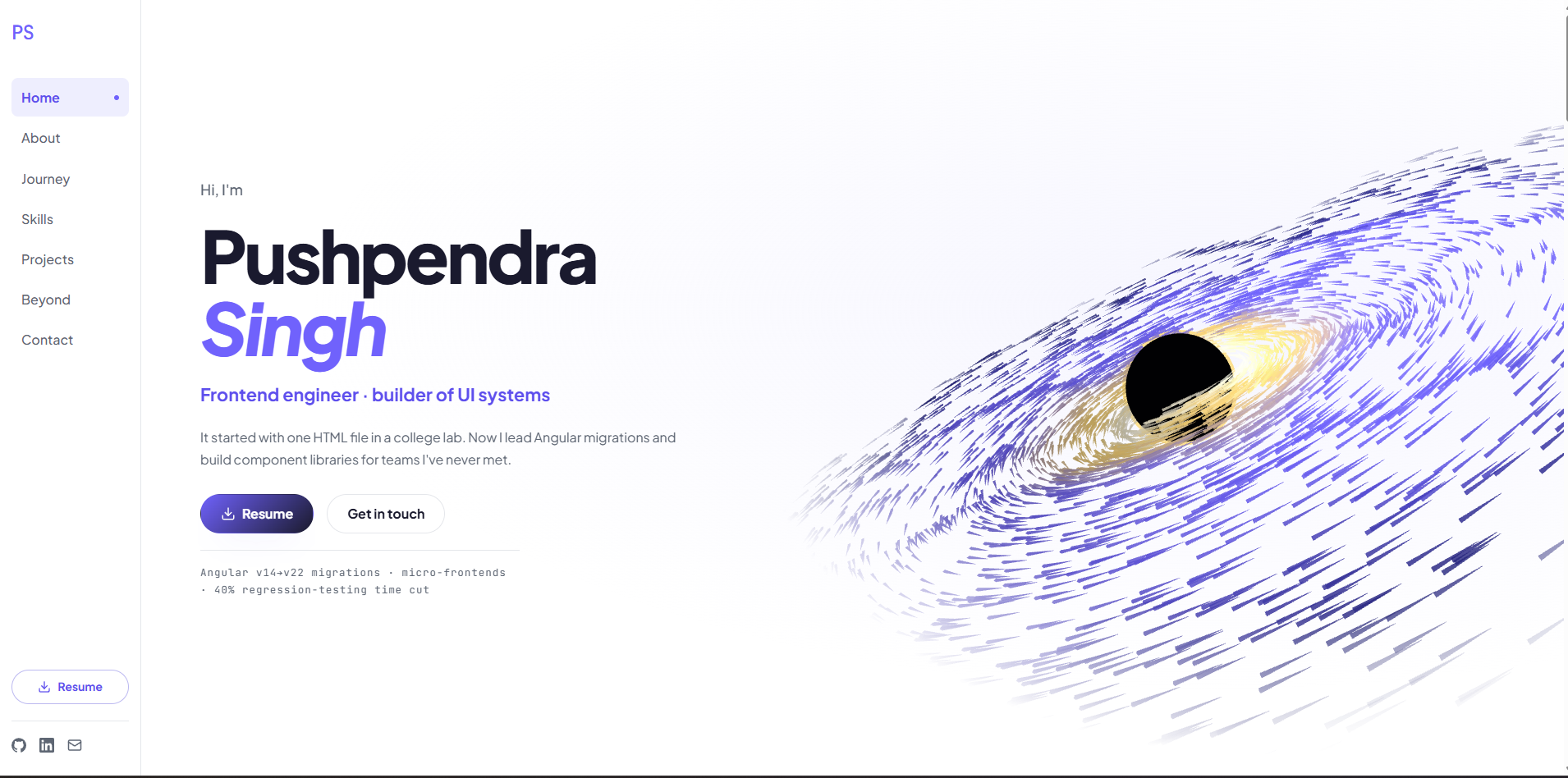 Screenshot of This website