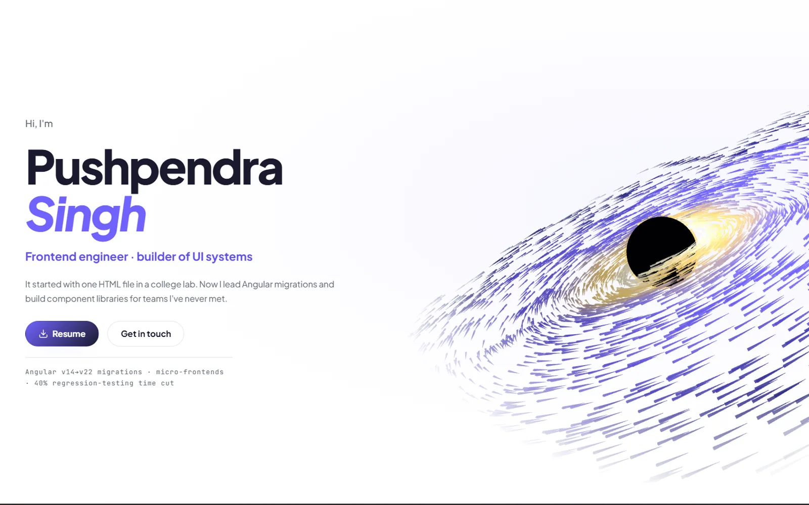 Screenshot of This website